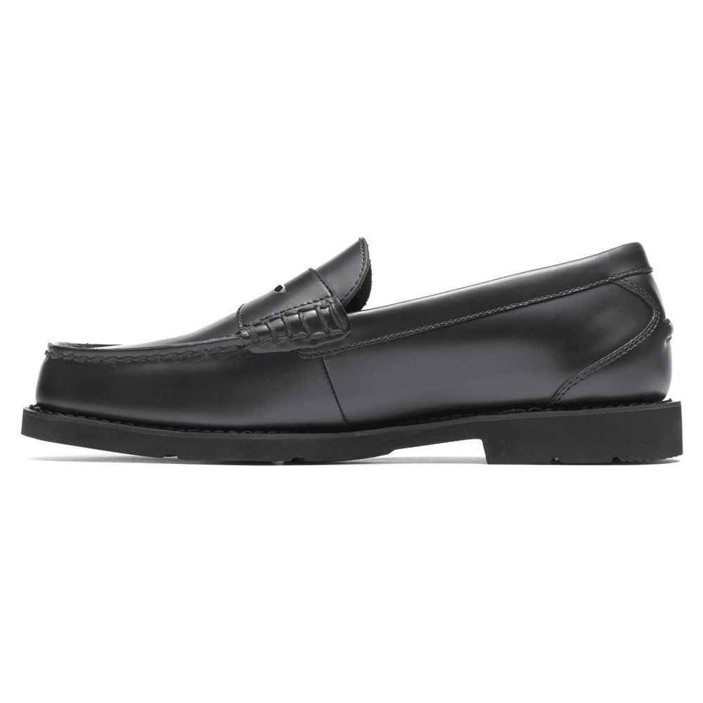 Rockport Mens Loafers Black - Shakespeare Circle - UK 198-PRGBQZ